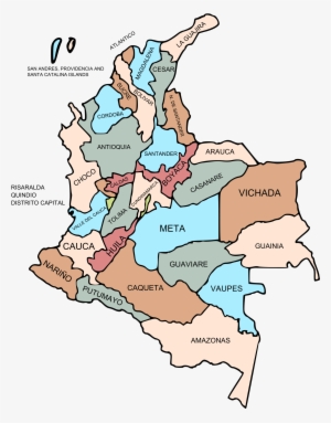 350px-departments Of Colombia Svg - Mapa Da Colombia Com Estados