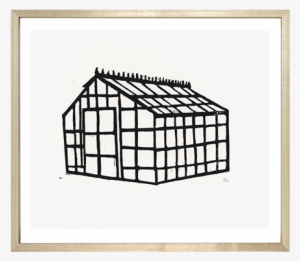 Greenhouse - Linocut