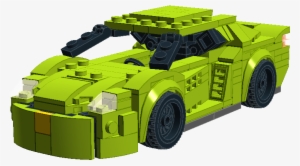 Bright Green Lambo - Supercar