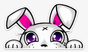 Image Of Peeking - Easy Cute Bunny Drawing