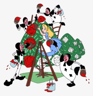 Queen Yelling Alice, Cards Painting Roses Red - Painting The Roses Red Disney