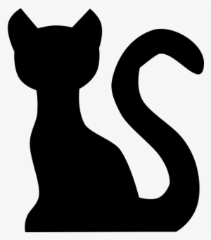 Cat Icon Black White Png