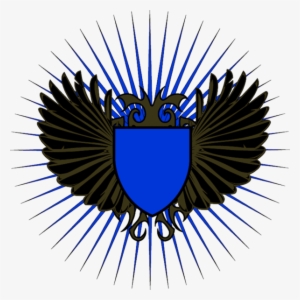 Share This Image - Blue Shield With Wings Png