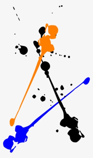 Vector Transparent Library Paintball Splatter - Black Paint Splatter