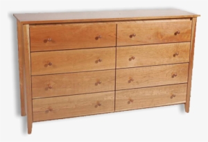 Picture Of Shaker Post 8 Drawer Dresser - Chest Of Drawers