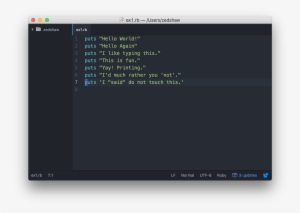 Static/ruby/osx Atom - One Dark Webstorm