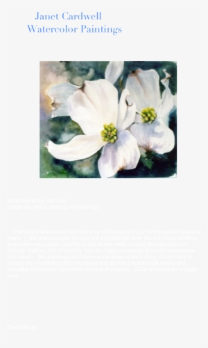 Janet Cardwell Watercolor Paintings ￼ Welcome To My - Watercolor Painting