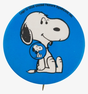 Snoopy Blue Button - Snoopy Blue