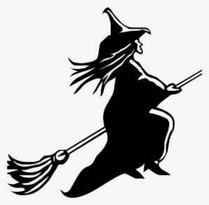 Witch On Broom Clipart Witch Broom Clipart Clipart - Witch On Broomstick