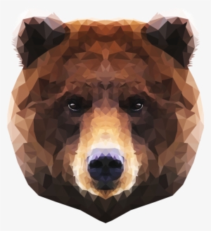 Low Poly Bear Png