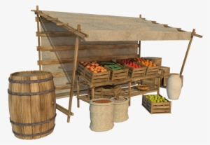 Market Transparent Background - Medieval Market Stall Png
