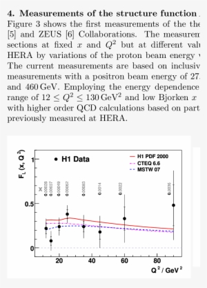F L From The H1 Data [5] And Zeus Data [6 - Latex Document