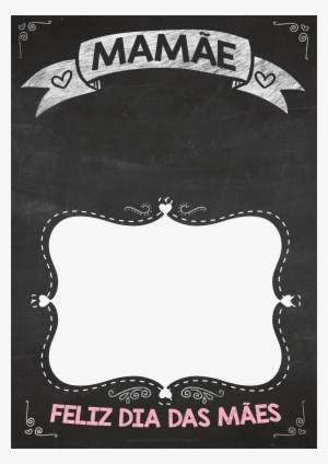 Chalkboard Banner Png Download - Feliz Dia Das Maes Vó