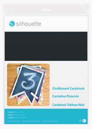 Silhouette - Adhesive-backed Chalkboard Cardstock