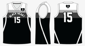 Team Black Heart Basketball Jersey - Basketball Uniform