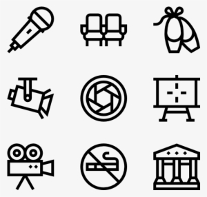 Cinema - White Icons Png
