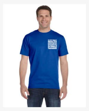 Man Wearing Blue T Shirt