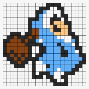 Ice Climber Popo Perler Bead Pattern / Bead Sprite - Ice Climber Pixel Art