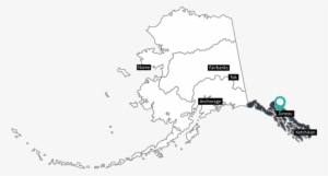 Tongass National Forest - Chilkat River Alaska Map