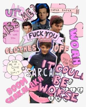 Louis Tomlinson, One Direction, And Collage Image - One Direction Tumblr Collage