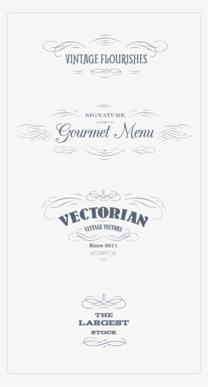 Preview All The Vector Ornaments Included, Traced By - Paper