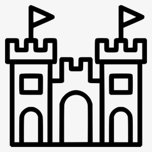 Sand Castle - - Castle Outline Png