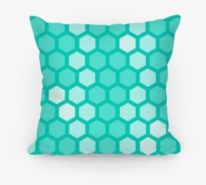Large Teal Geometric Honeycomb Pattern Pillow - Hexagon2 Black Marble & Bron Note Cards (pk Of