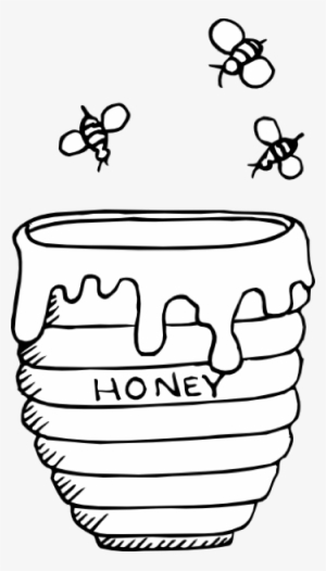 Bee Clip Art Movieweb - Clip Art Black And White Honey
