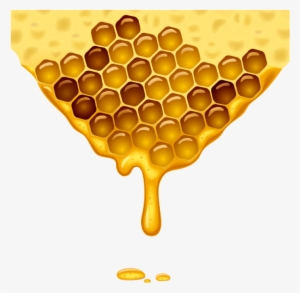 Honeycomb Background Png Download - Flowing Honey