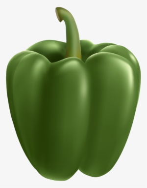 0, - Green Bell Pepper Clipart