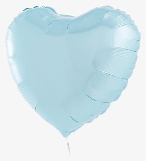 Pale Blue Heart Foil Heart - Blue Heart Foil