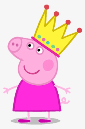 Pig Png, Peppa Pig Printables, Pig Character, Pig Illustration, - Peppa Pig With Crown
