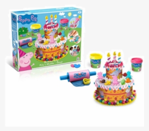 Peppa Pig Ultimate Play Dough Set Birthday Cake With - Peppa Pig Birthday Cake Dough Set