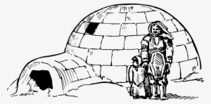 Igloo Inuit Art Eskimo Inuksuk - Inuit Igloo Clipart Black And White