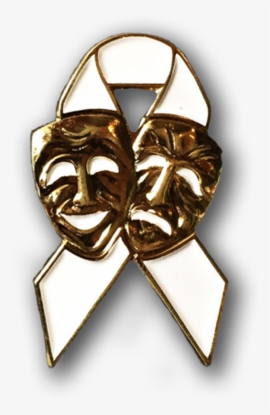 Theatrical Masks Enamel Badge