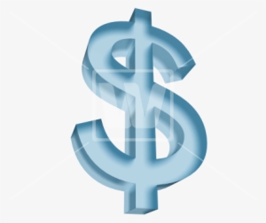 Dollar Symbol 3d - Blue Dollar Sign Transparent Background