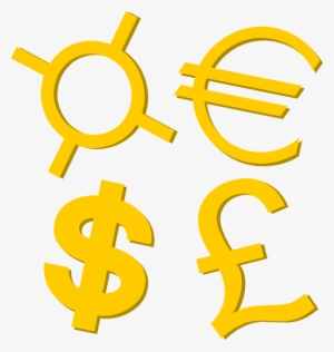 Gold Currency Symbols Clip Art - Currency Symbols