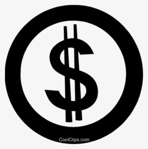 Dollar Sign Royalty Free Vector Clip Art Illustration - Steel