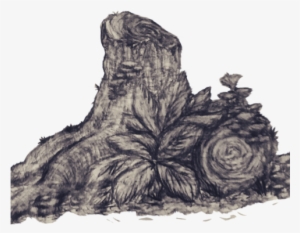 Rainforest Tree Stump - Rose