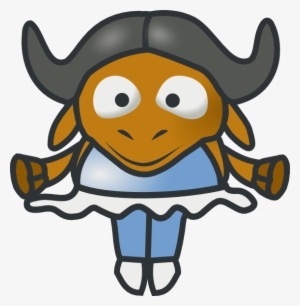 Tonyk Baby Gnu Ballerina Svg Clip Arts 570 X 583 Px