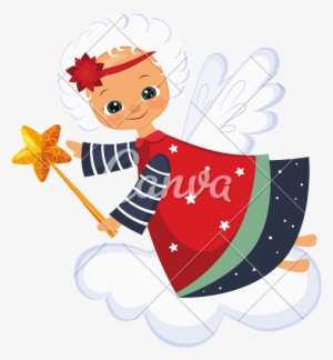 Christmas Angel With A Magic Wand - Canva