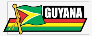 Guyana Flag Car Sidekick Decal - Flag Car Auto Sidekick Trunk Bumper Fender Window Decals