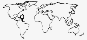 Witw Map - Guyana - Simple World Map Tattoos