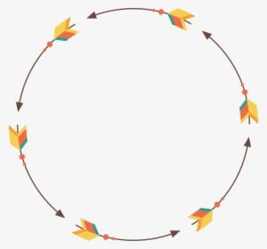 Arrows Arrow Circle Round Frame Border Filigree Swirls - Pearl