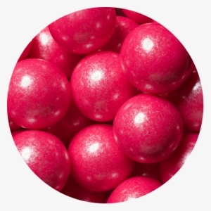 Shimmer Bright Pink 1-inch Gumballs - Bright Pink Shimmer Gumballs