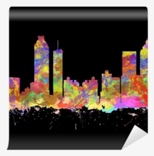 Watercolor Art Print Of The Skyline Of Atlanta Georgia - Atlanta