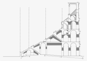Colosseum Profile Plain - Cross Section Of The Colosseum