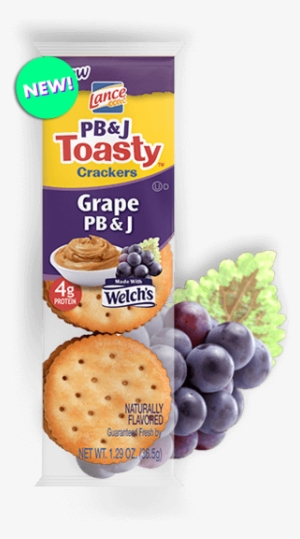 Toasty® Peanut Butter & Grape Jelly - Lance Peanut Butter And Jelly Crackers