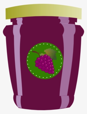 Jar Clipart Grape Jelly - Jam Clipart Transparent Background