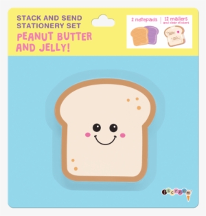 Picture Of Peanut Butter And Jelly Stack & Send Stationery - Peanut Butter And Jelly Sandwich